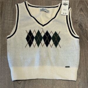 Hollister Cream Sweater Vest